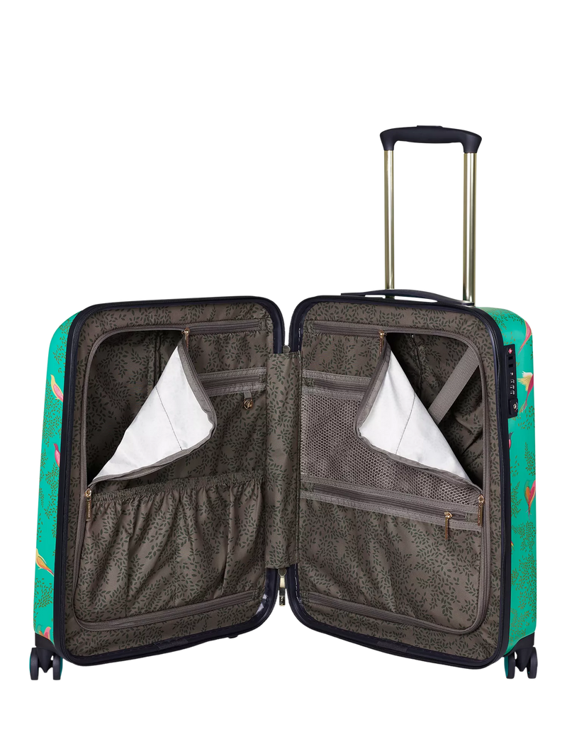 Sara Miller Chelsea 56cm cabin case green multi - British product