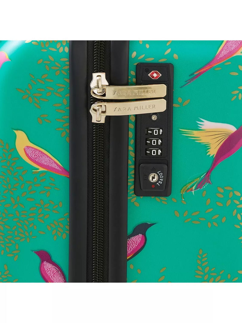Sara Miller Chelsea 56cm cabin case green multi - British product