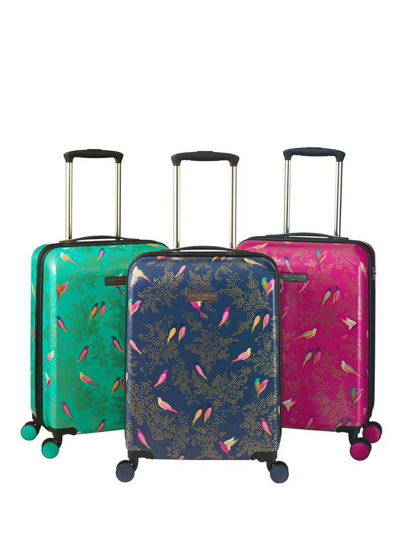 Sara Miller Chelsea 56cm cabin case green multi - British product