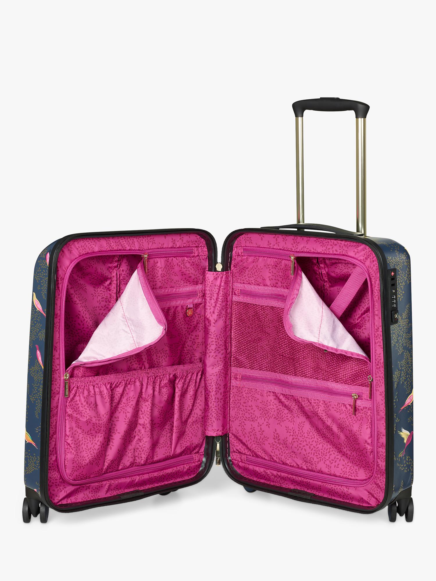 Sara Miller Chelsea cabin case 56cm blue multi, imported from the UK