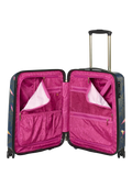 Sara Miller Chelsea cabin case 56cm blue multi, imported from the UK