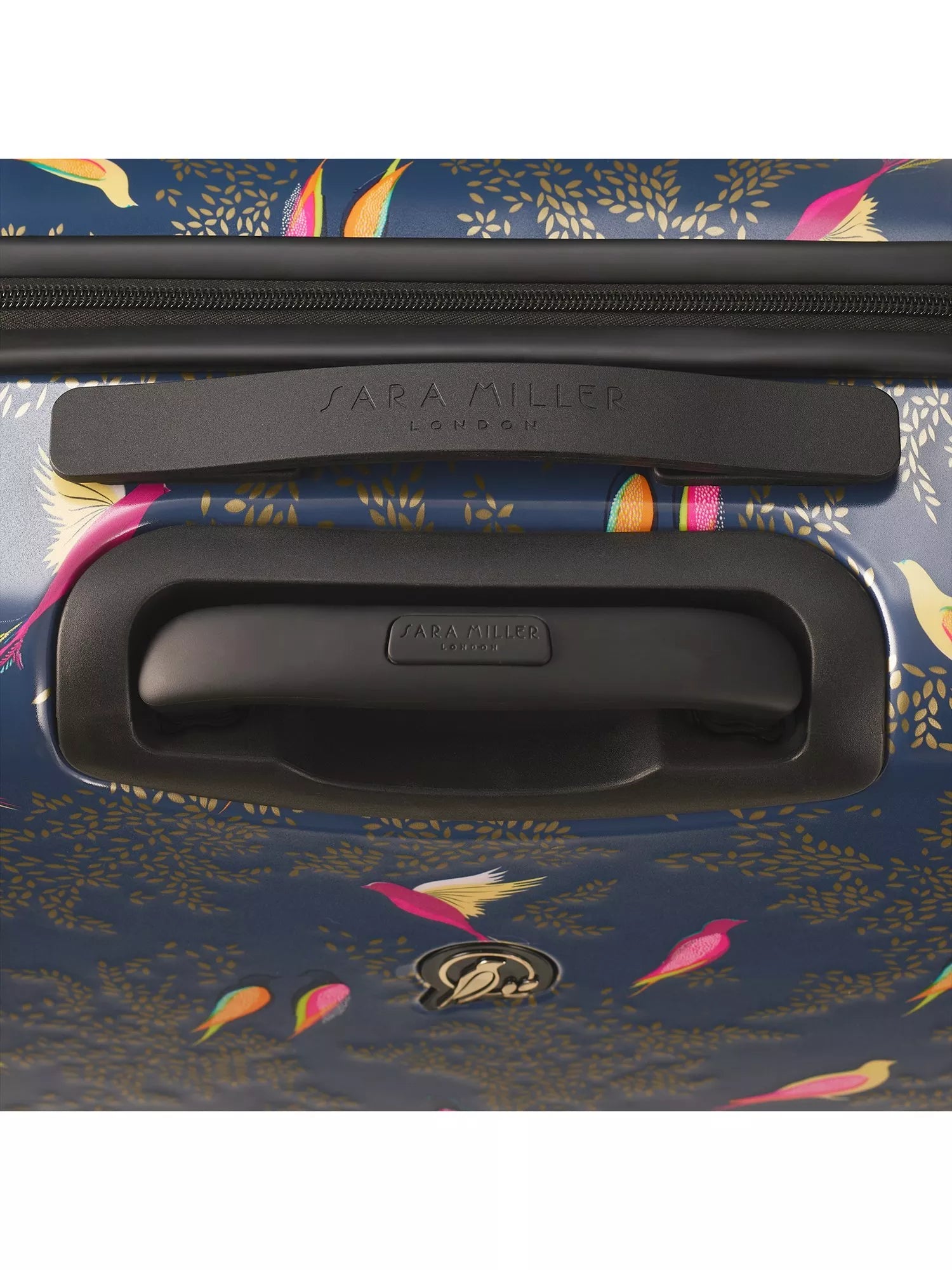 Sara Miller Chelsea cabin case 56cm blue multi, imported from the UK