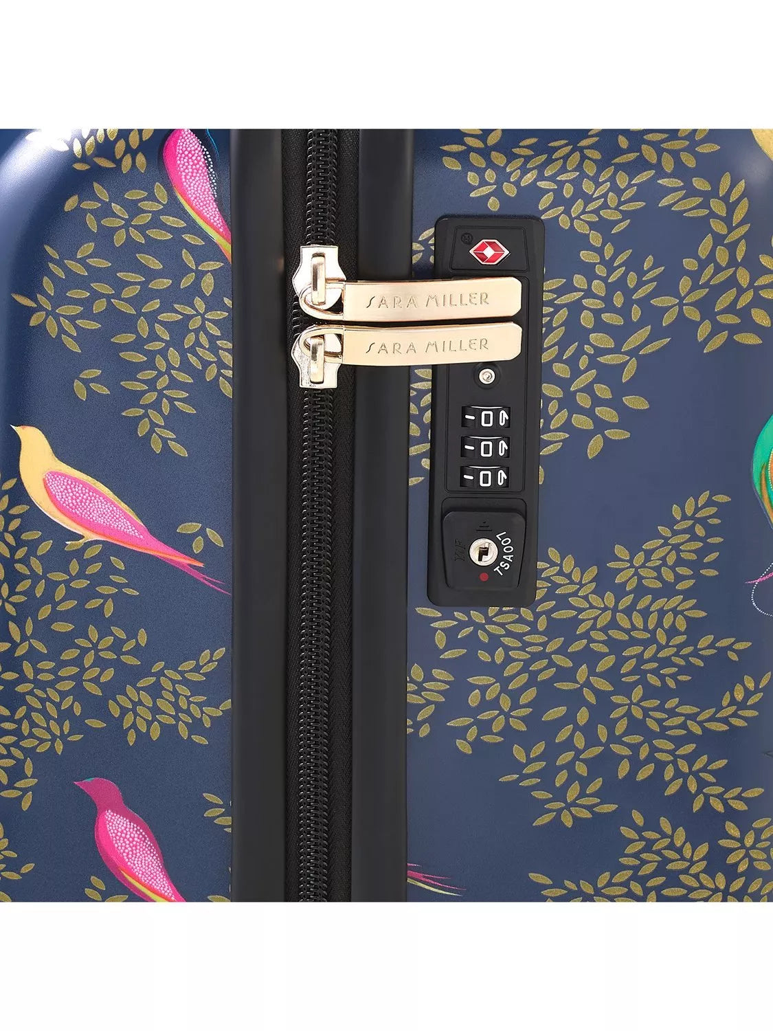 Sara Miller Chelsea cabin case 56cm blue multi, imported from the UK