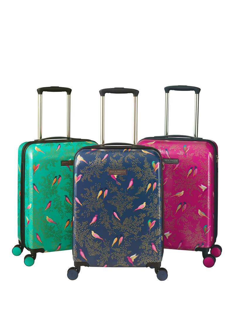 Sara Miller Chelsea cabin case 56cm blue multi, imported from the UK