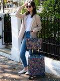 Sara Miller Chelsea cabin case 56cm blue multi, imported from the UK
