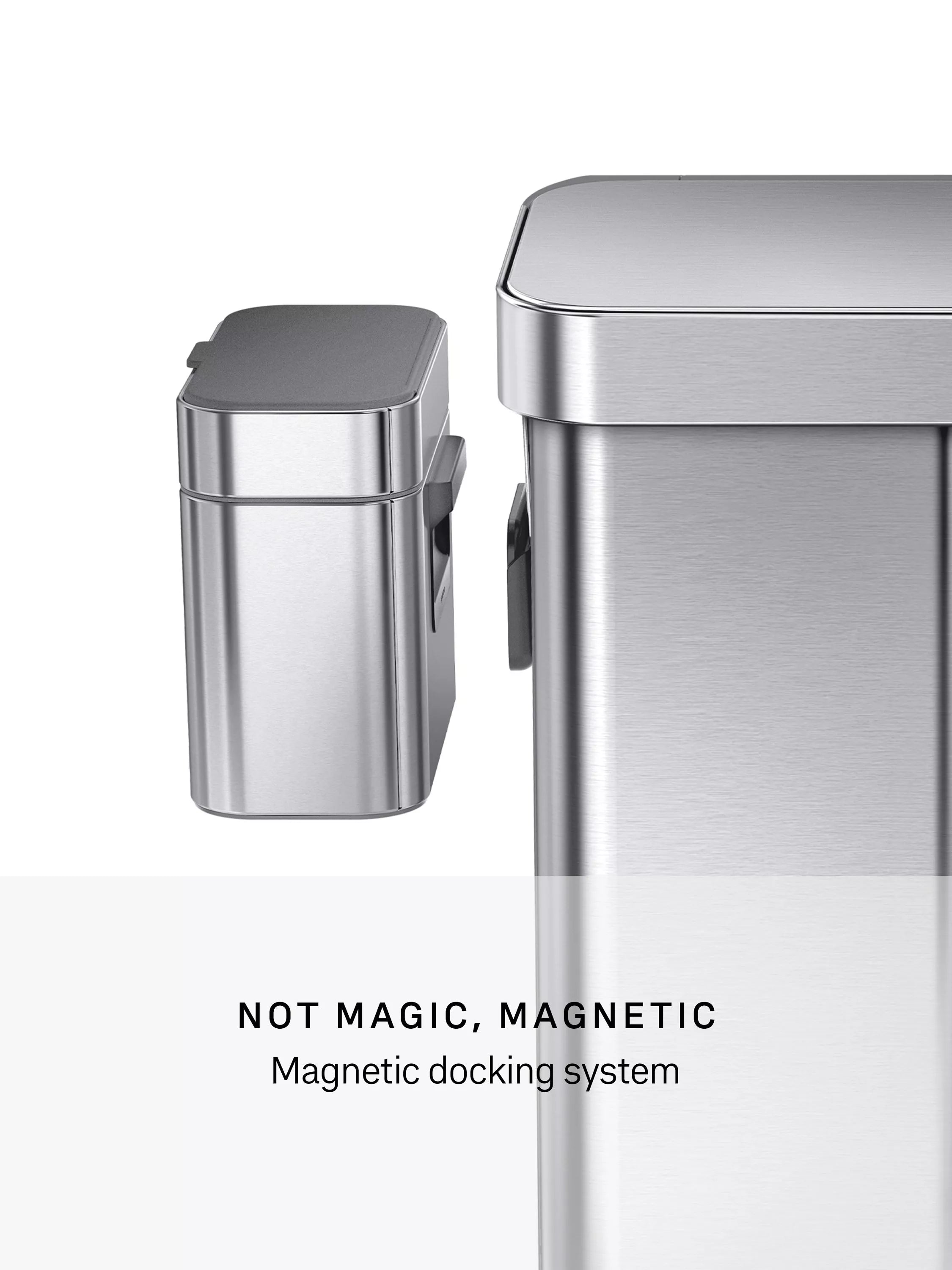 Simplehuman compost caddy stainless steel 4L (British brand)