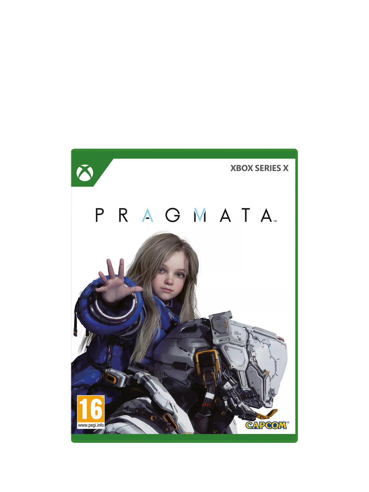 Microsoft Pragmata Xbox Series X game cover art - British product