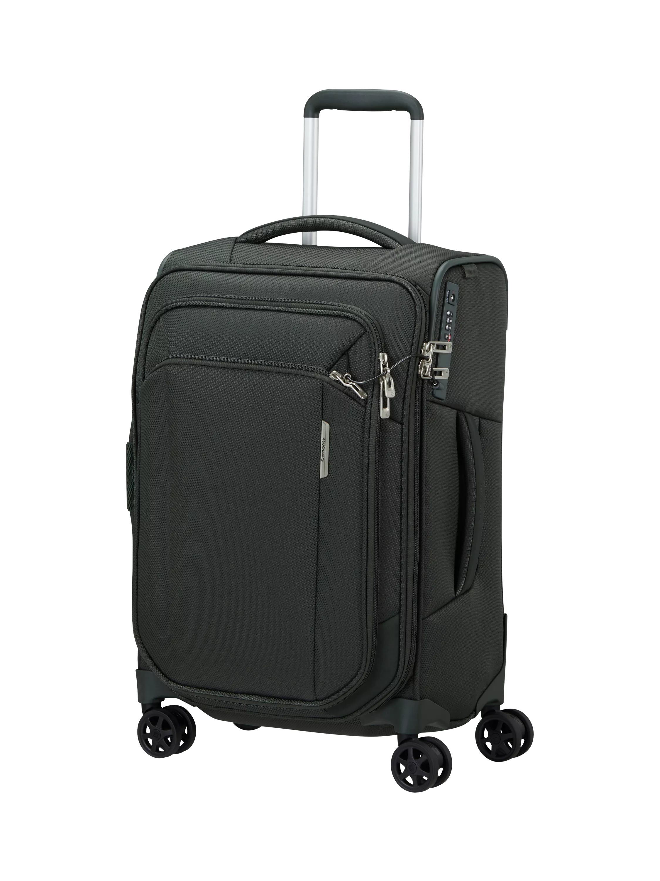 Samsonite Respark forest green cabin spinner suitcase 55cm 59L - British product