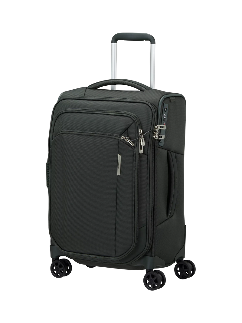 Samsonite Respark forest green cabin spinner suitcase 55cm 59L - British product