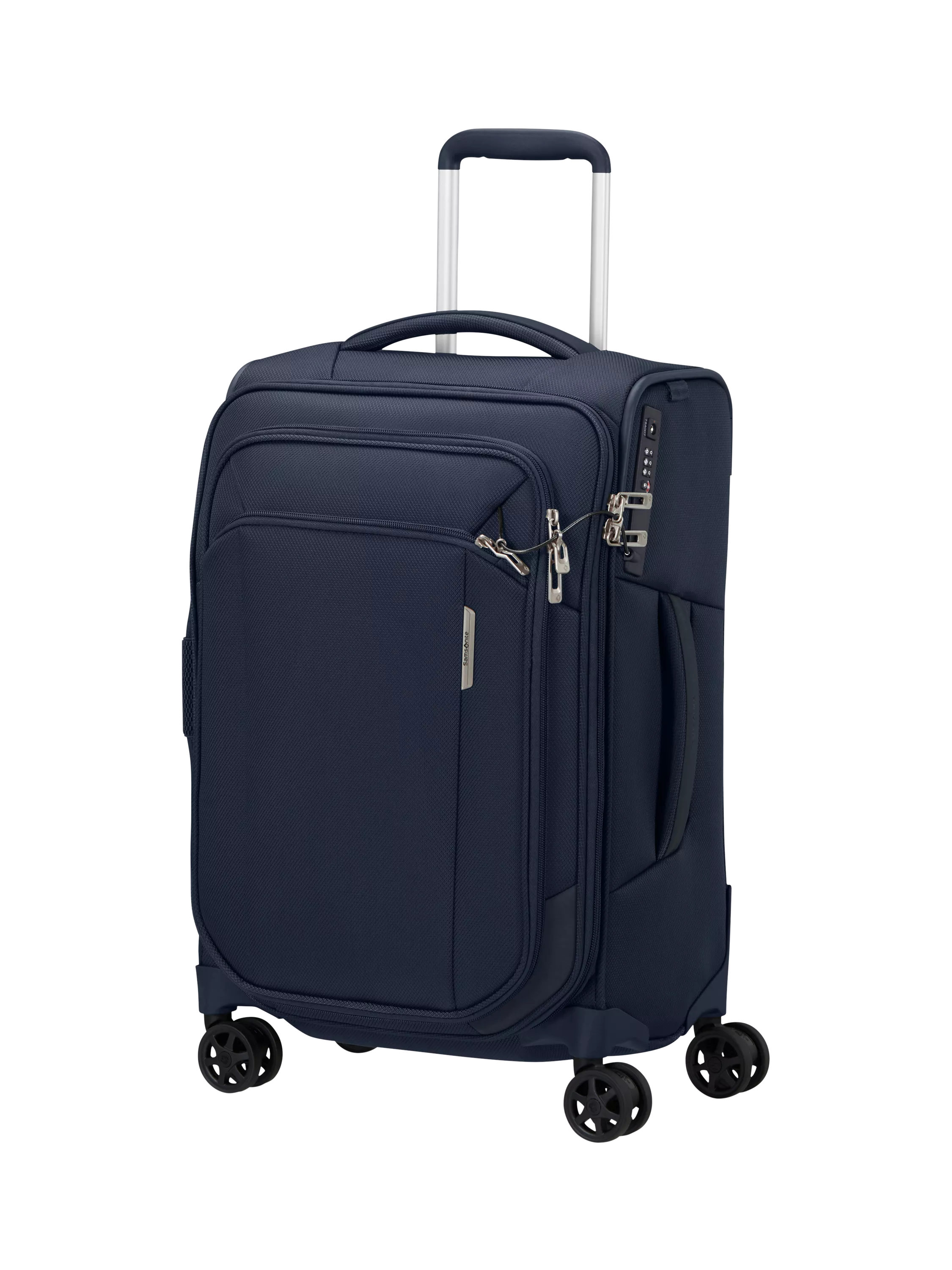 Samsonite Respark 55cm Double Wheel Cabin Spinner Suitcase, Forest Green, 59L