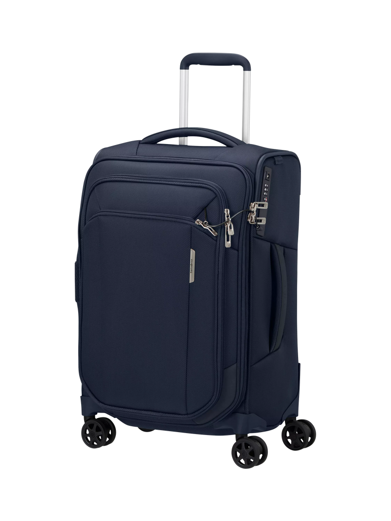 Samsonite Respark 55cm Double Wheel Cabin Spinner Suitcase, Forest Green, 59L