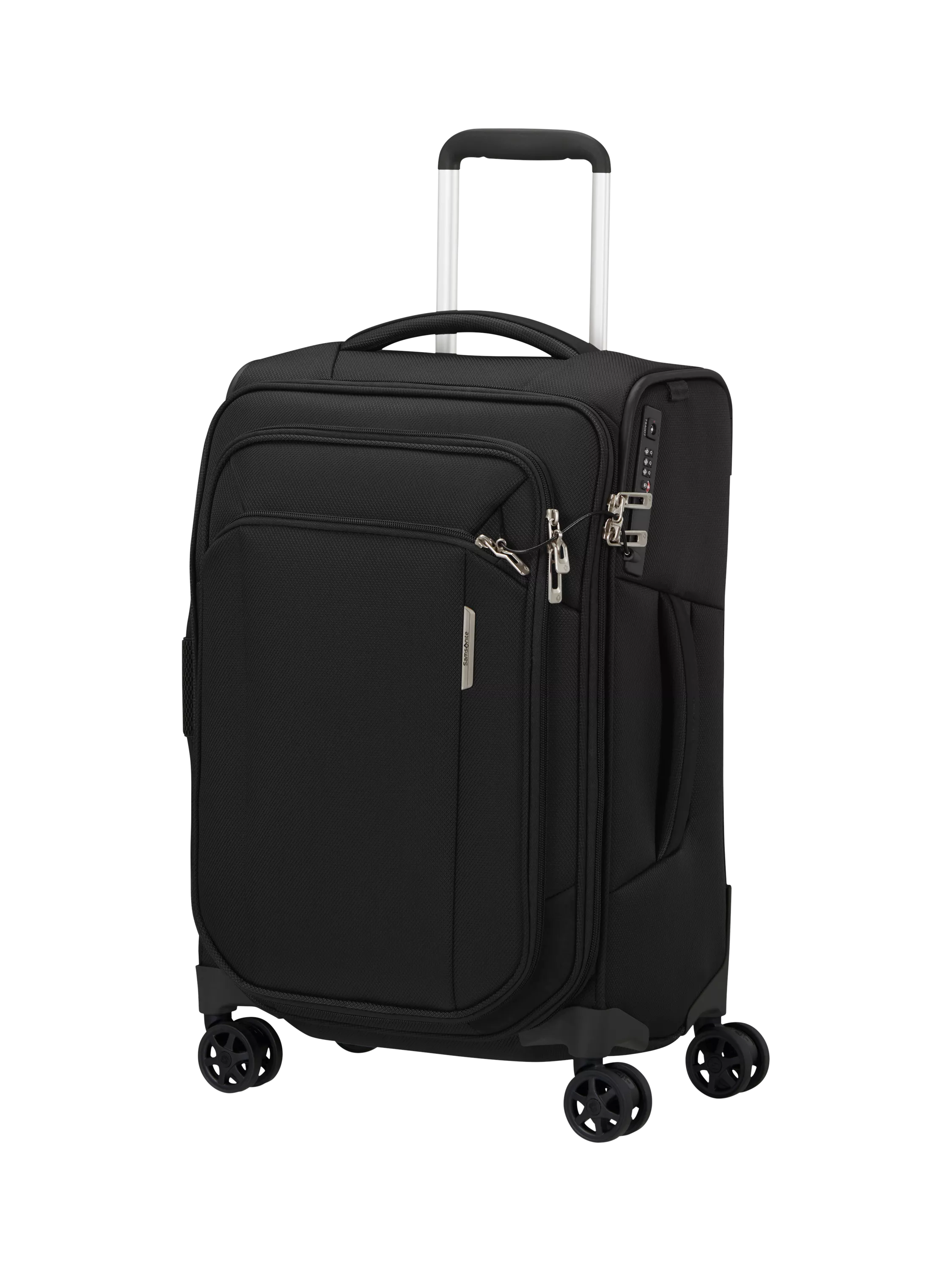 Samsonite Respark 55cm Double Wheel Cabin Spinner Suitcase, Forest Green, 59L