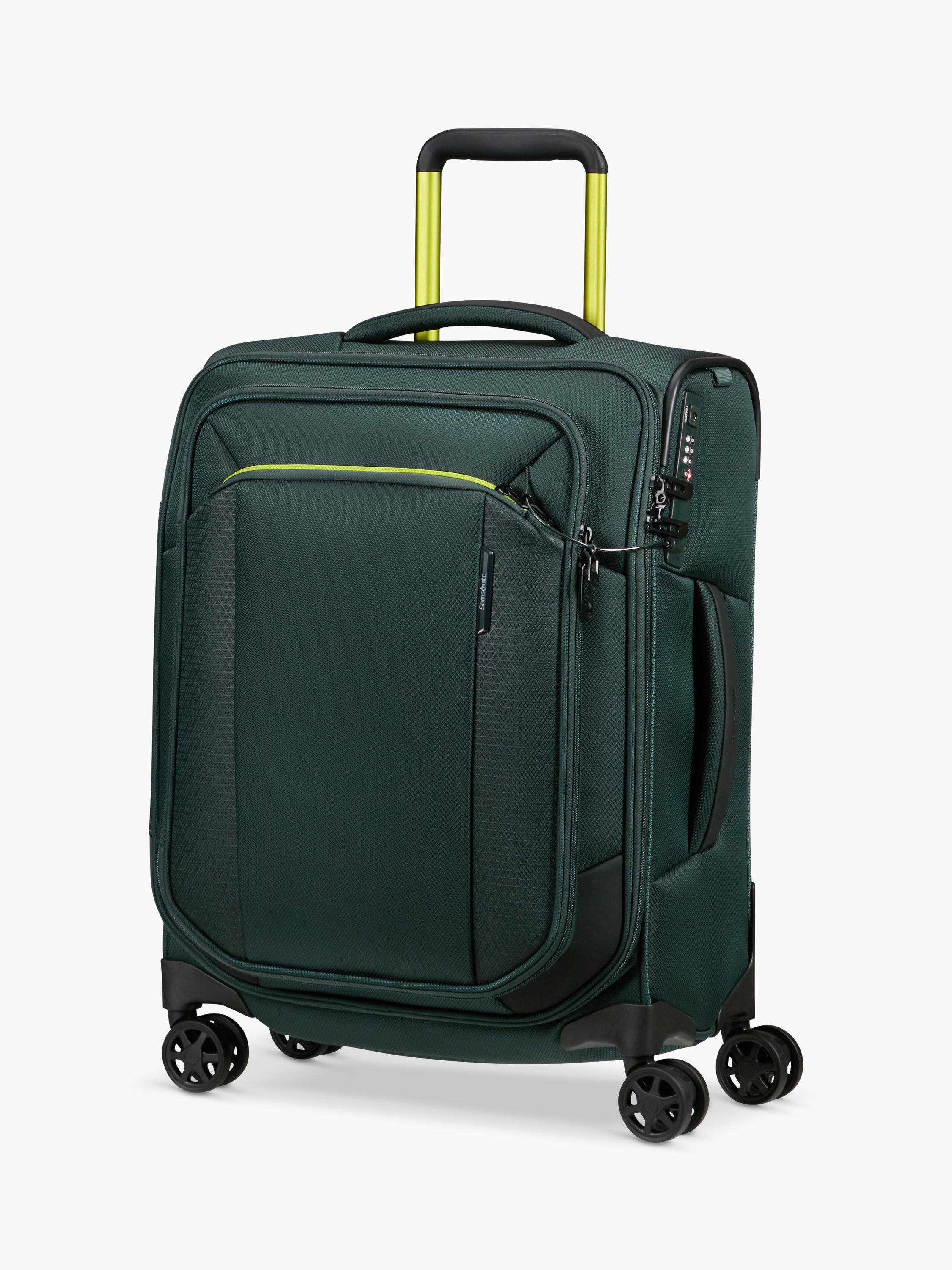 Samsonite Respark forest green cabin spinner suitcase 55cm 59L - British product