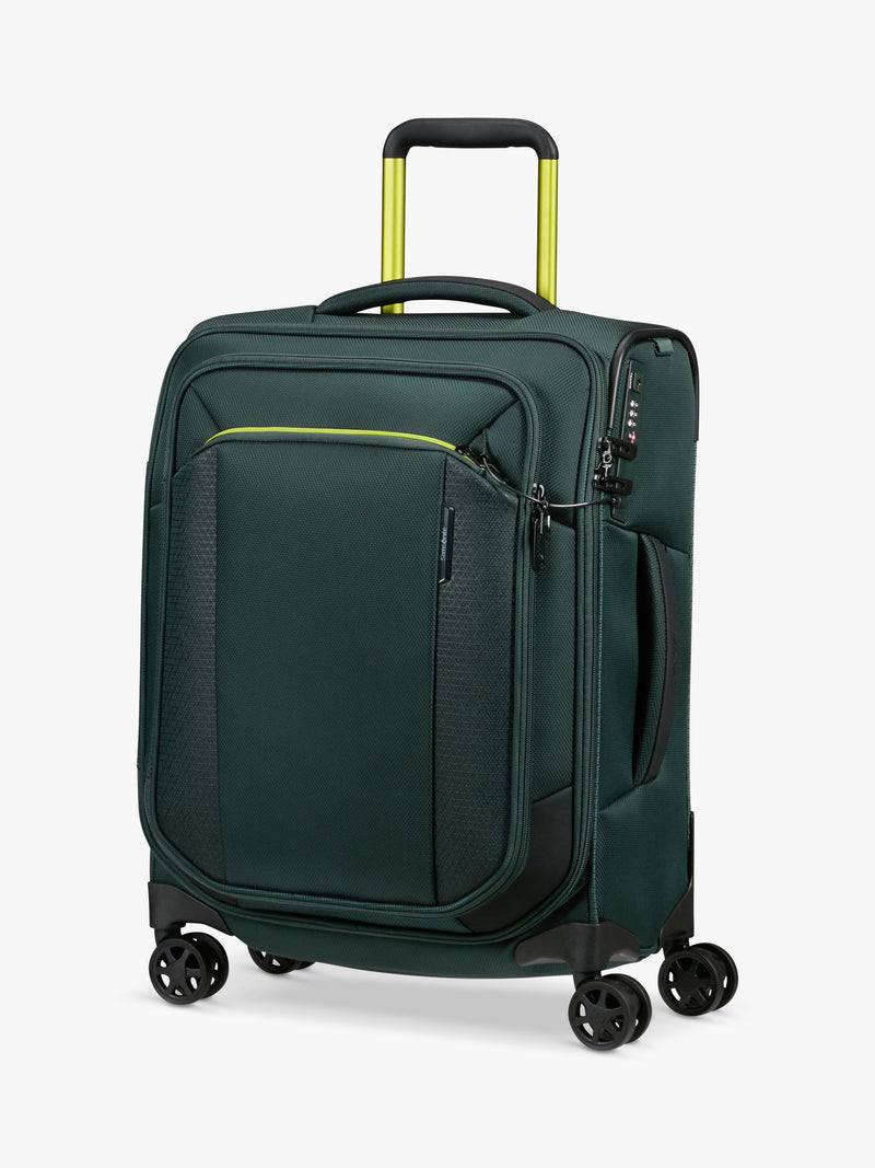 Samsonite Respark forest green cabin spinner suitcase 55cm 59L - British product