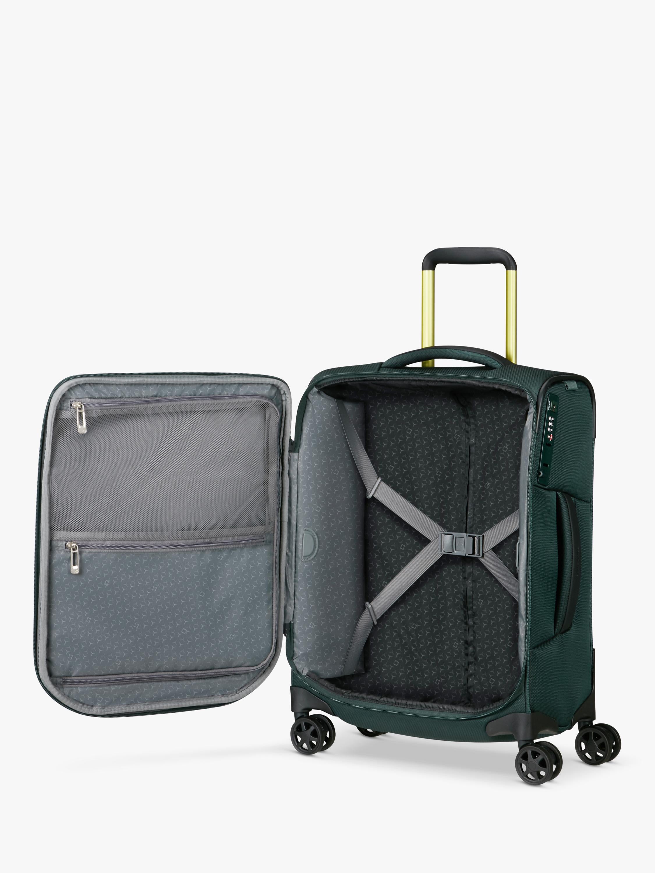 Samsonite Respark forest green cabin spinner suitcase 55cm 59L - British product