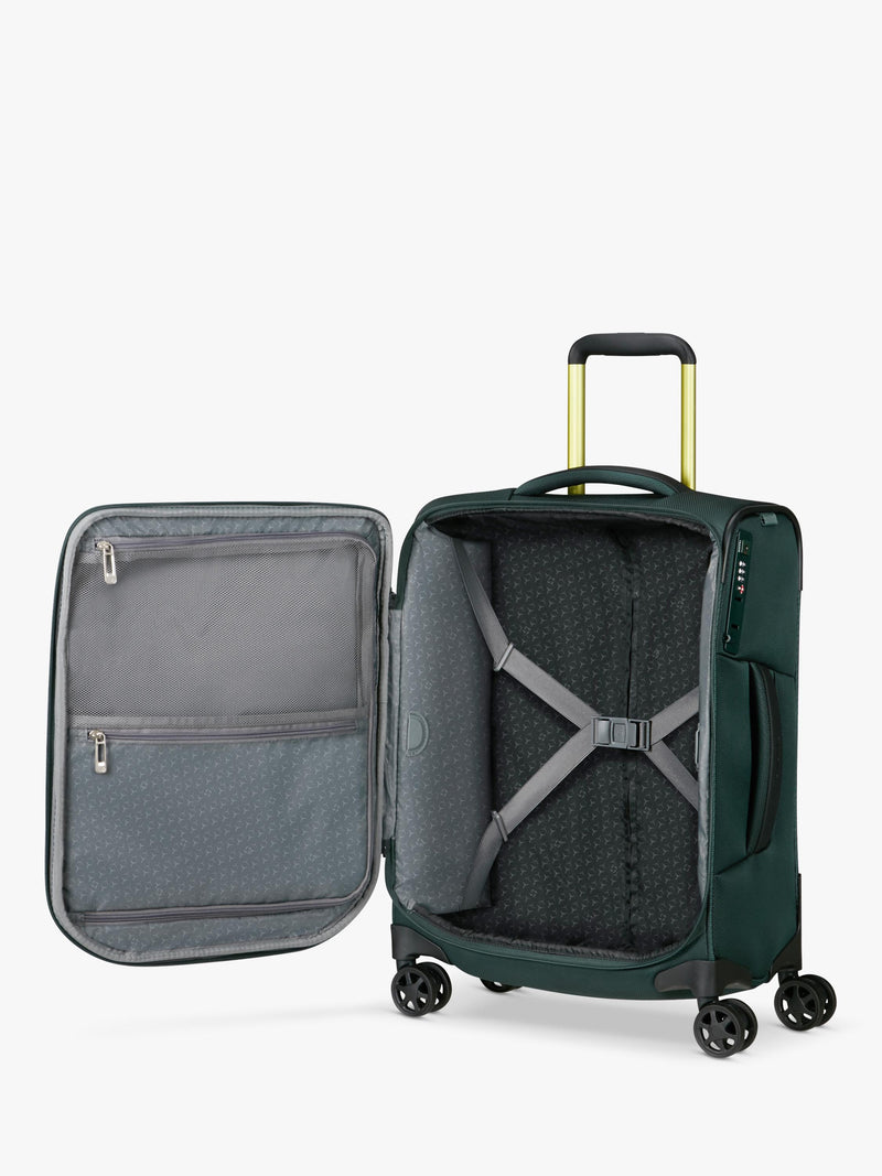 Samsonite Respark forest green cabin spinner suitcase 55cm 59L - British product