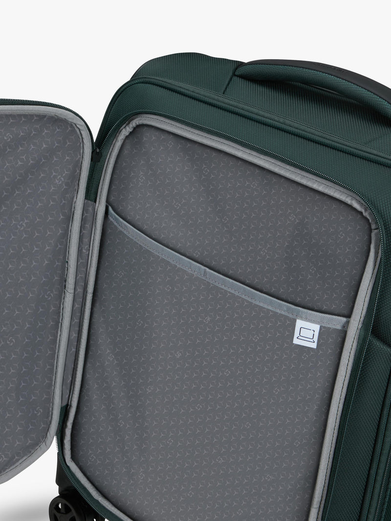 Samsonite Respark forest green cabin spinner suitcase 55cm 59L - British product