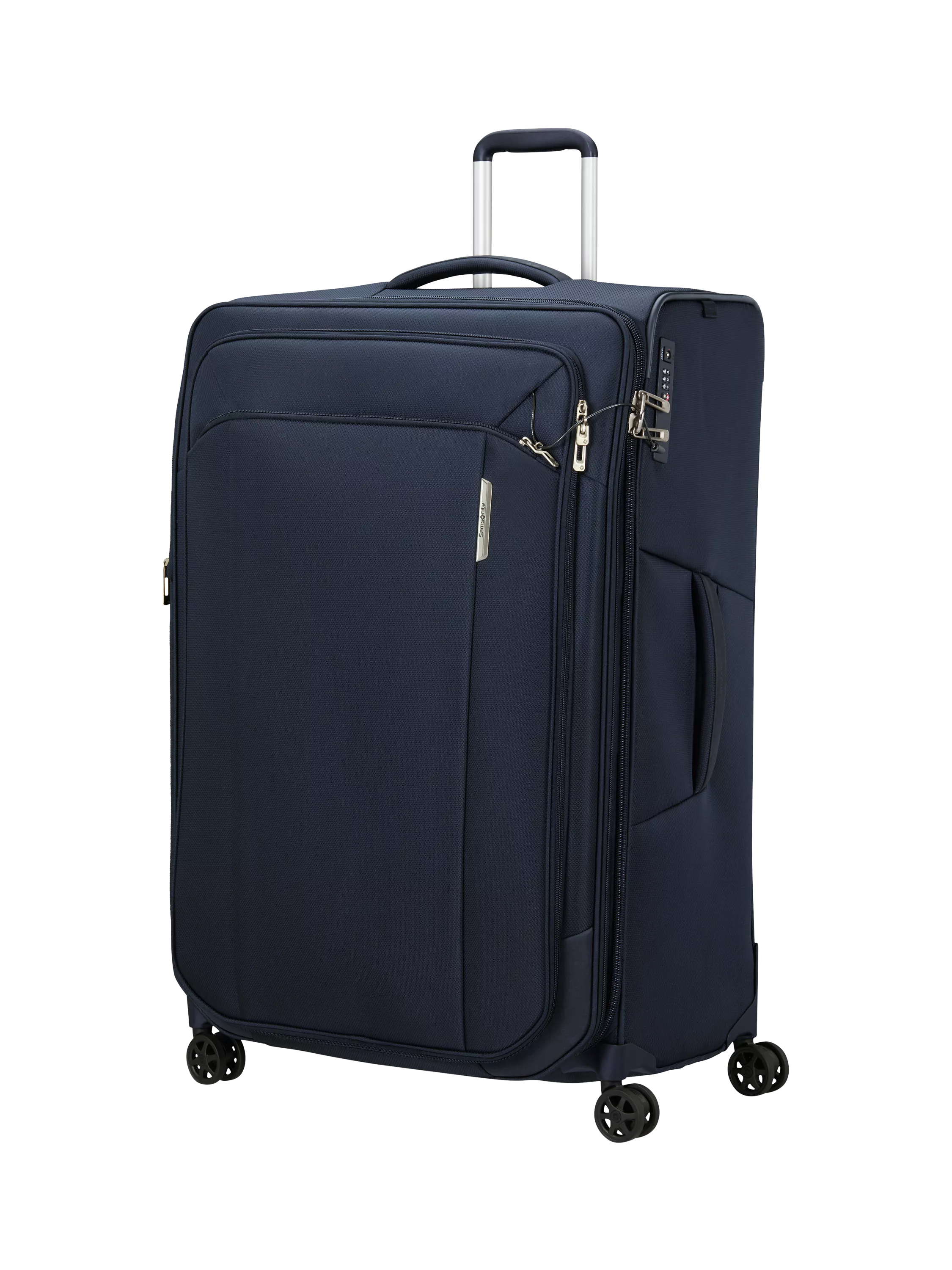 Respark 4-Wheel 82cm Expandable Extra Large Suitcase, 180L, Midnight Blue