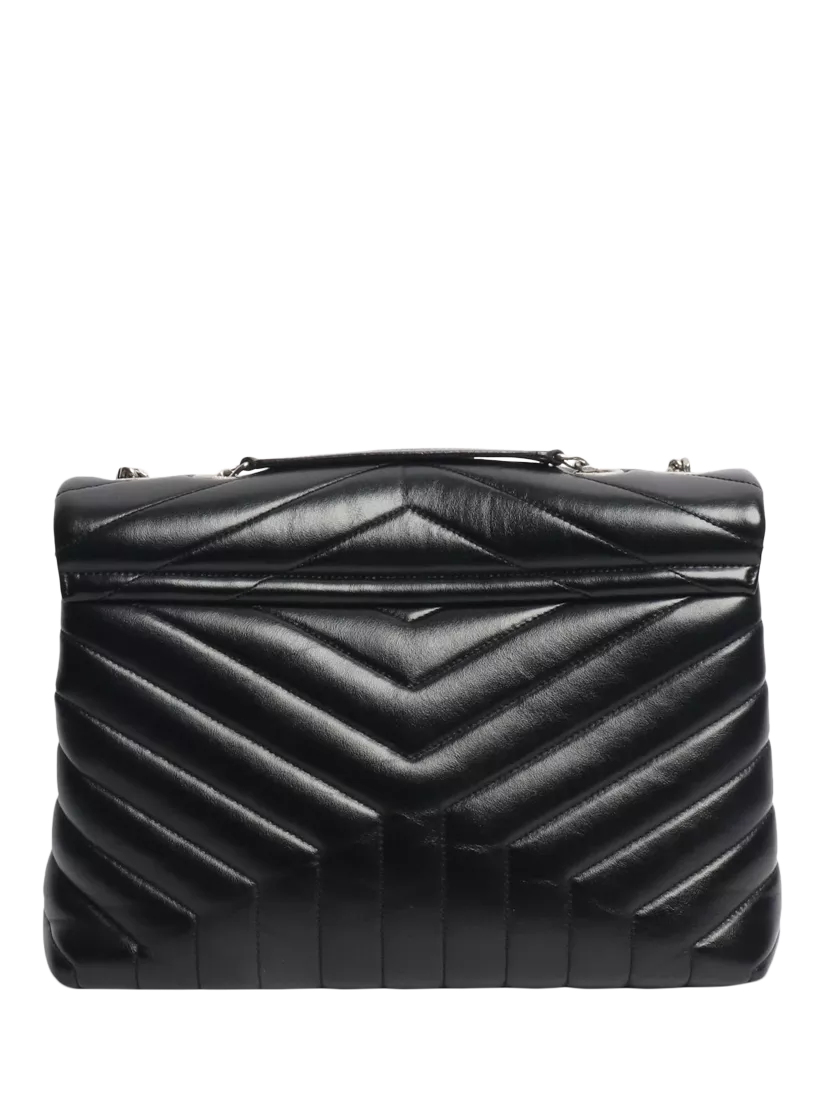 SAINT LAURENT Loulou quilted leather shoulder bag black (British brand)
