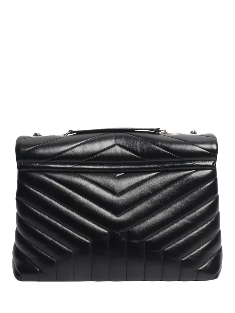 SAINT LAURENT Loulou quilted leather shoulder bag black (British brand)