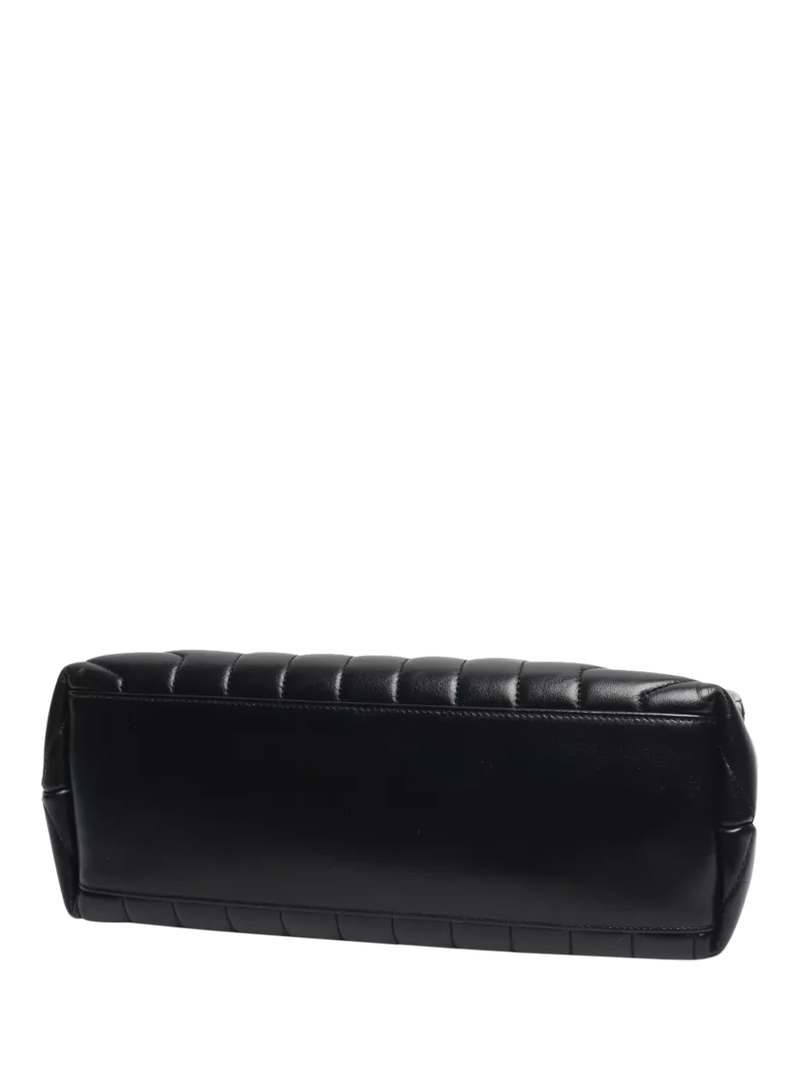 SAINT LAURENT Loulou quilted leather shoulder bag black (British brand)