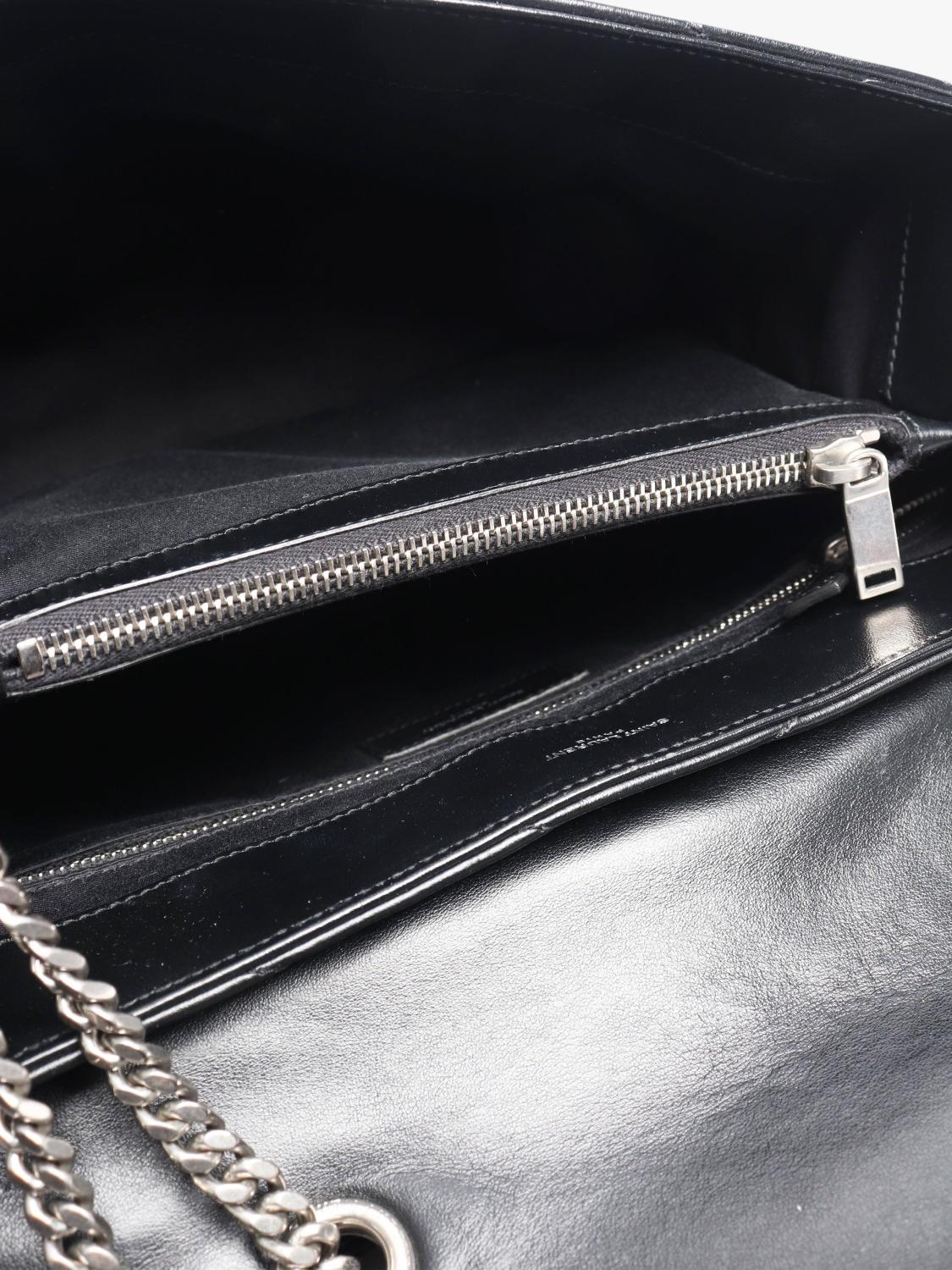 SAINT LAURENT Loulou quilted leather shoulder bag black (British brand)