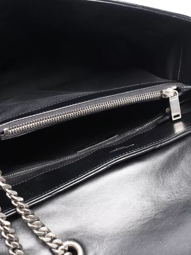 SAINT LAURENT Loulou quilted leather shoulder bag black (British brand)