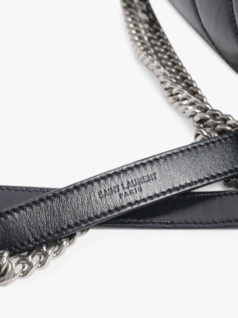 SAINT LAURENT Loulou quilted leather shoulder bag black (British brand)