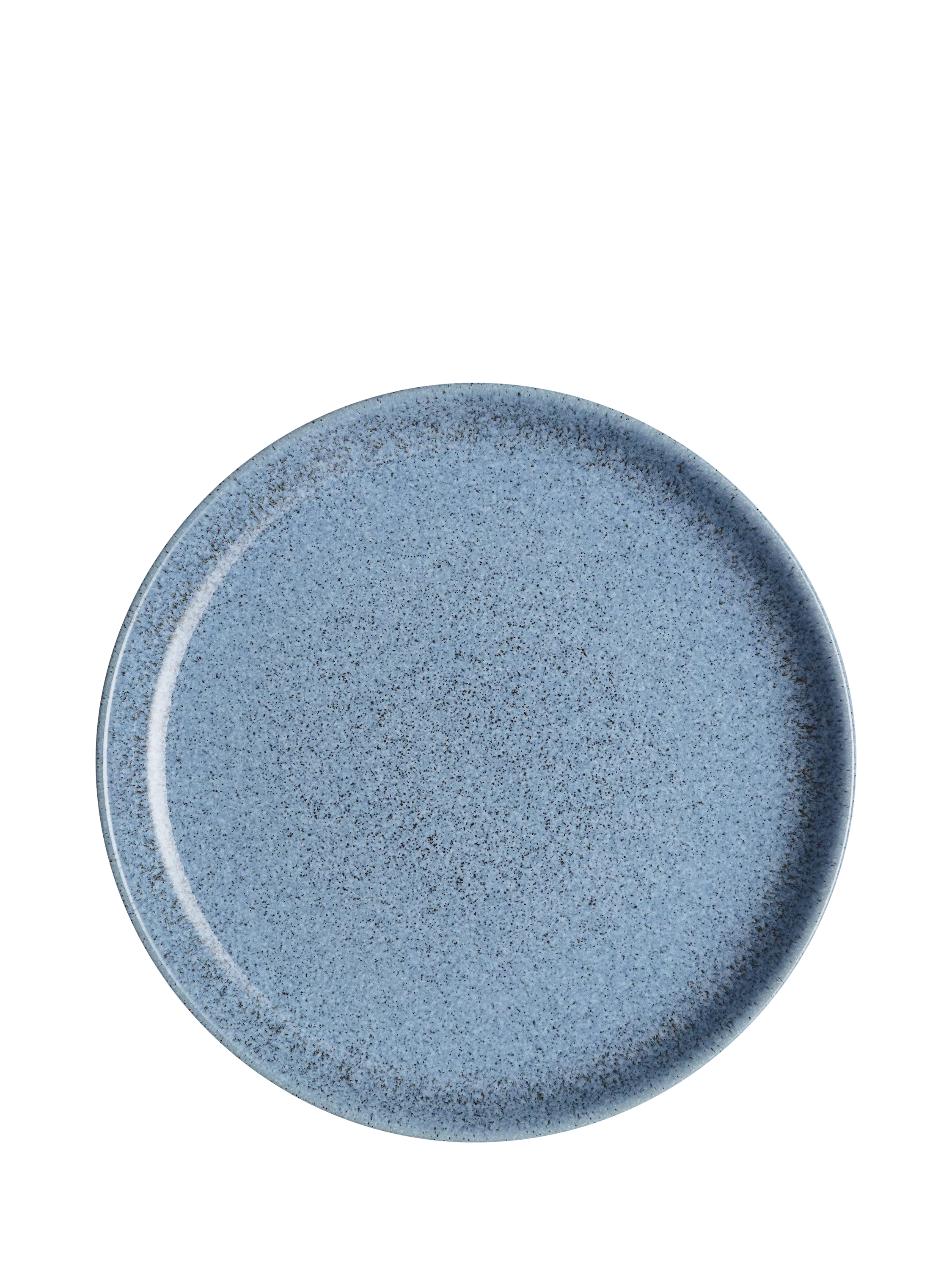 Denby Studio Blue Flint stoneware dinner plate 26cm, imported from the UK