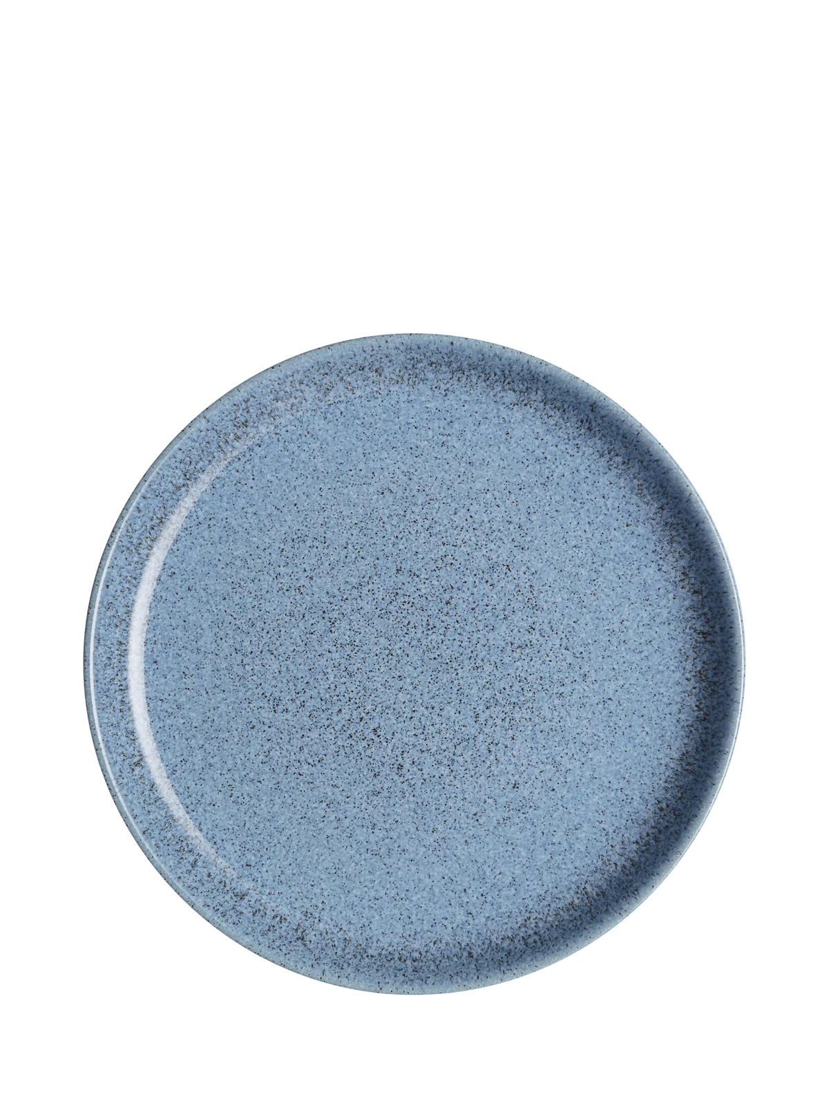 Denby Studio Blue Flint stoneware dinner plate 26cm, imported from the UK