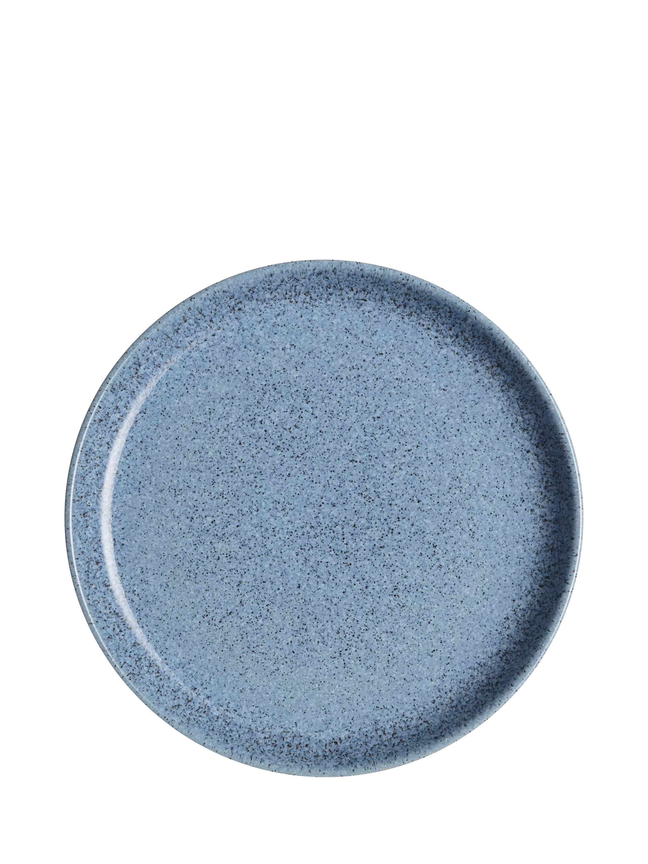 Denby studio blue flint stoneware plate 21cm, imported from the UK