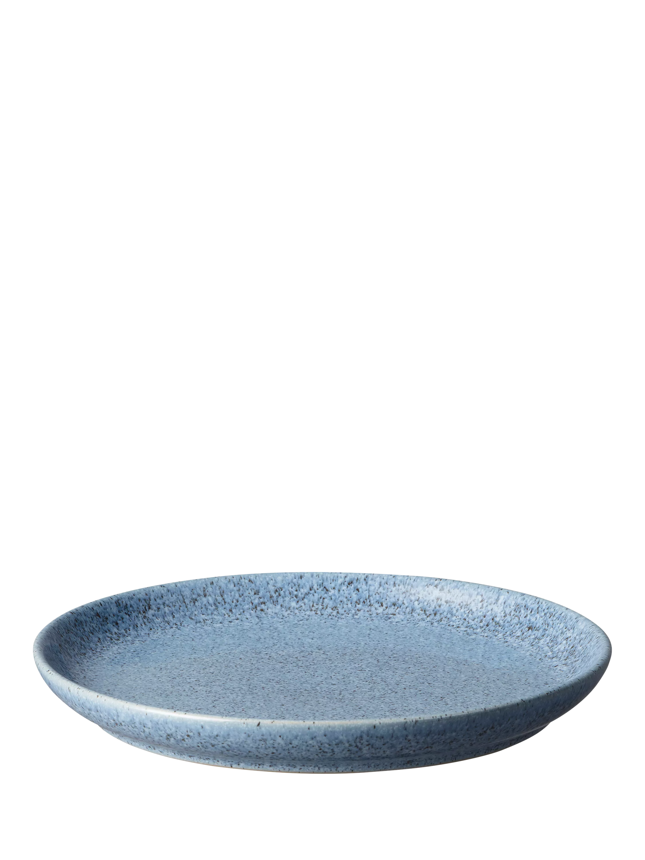 Denby studio blue flint stoneware plate 21cm, imported from the UK