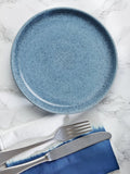 Denby studio blue flint stoneware plate 21cm, imported from the UK