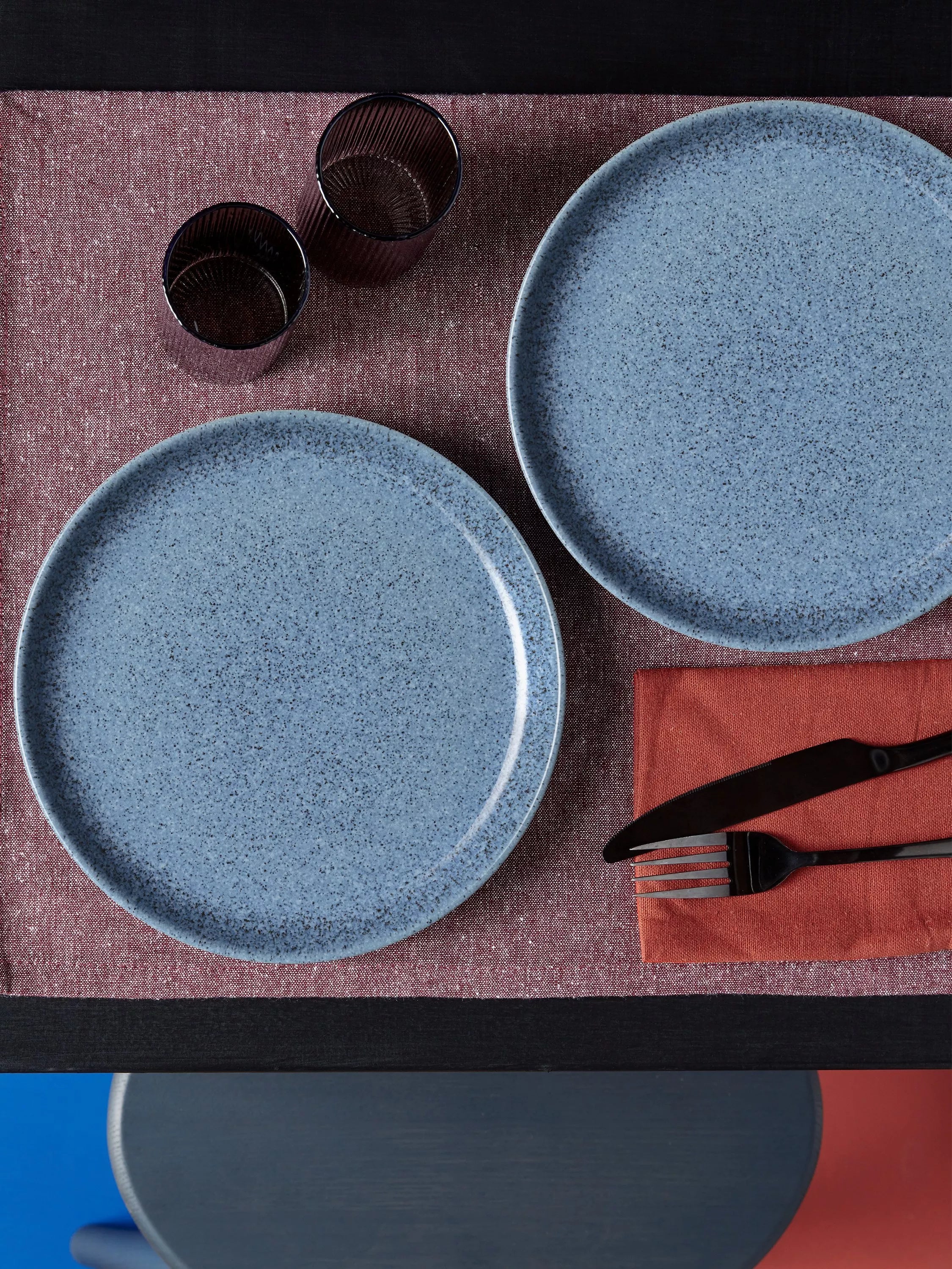 Denby Studio Blue small coupe plate 17cm, imported from the UK