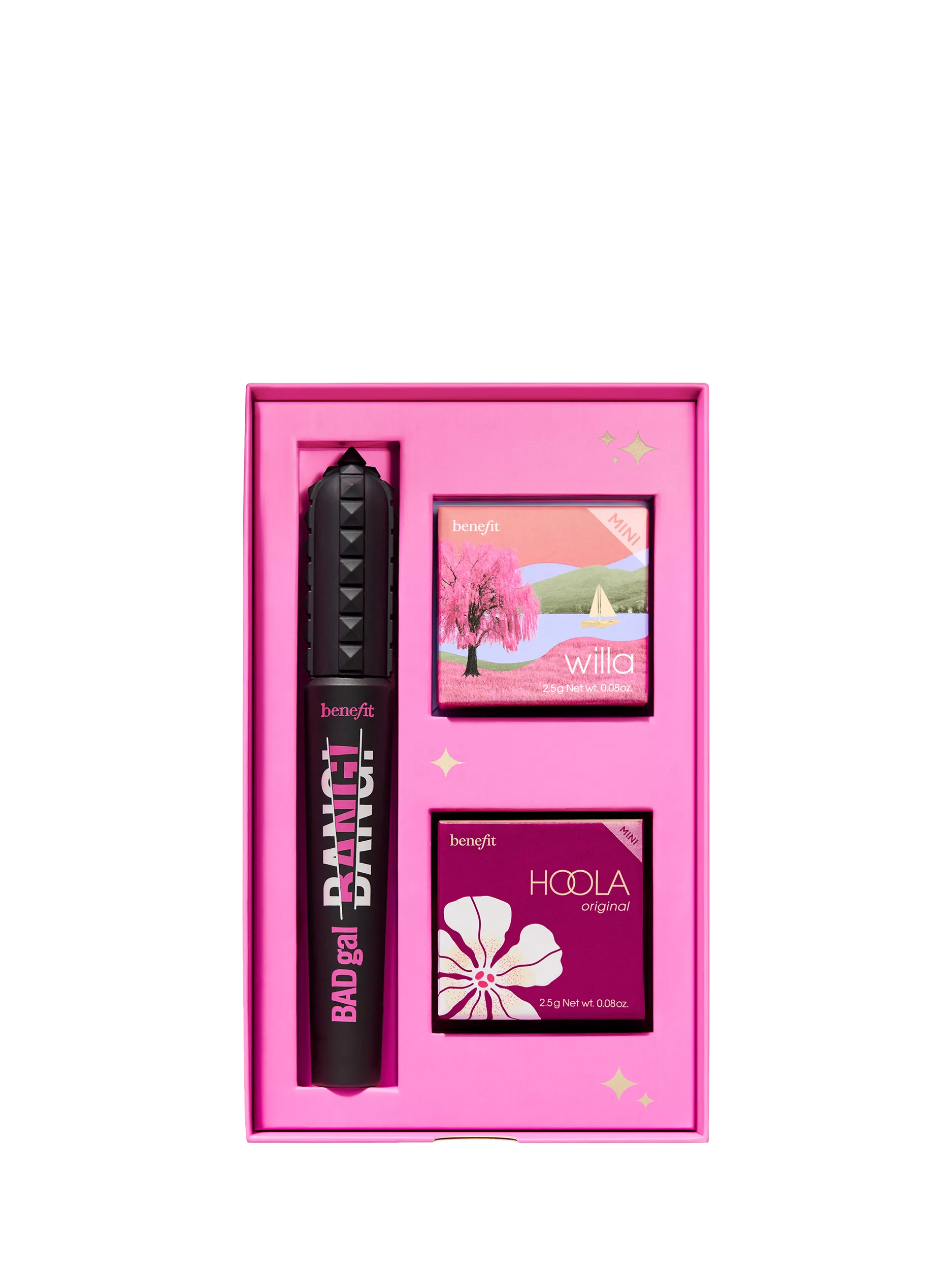 Benefit It's Glam Time makeup gift set with mascara, blush, bronzer - British product
