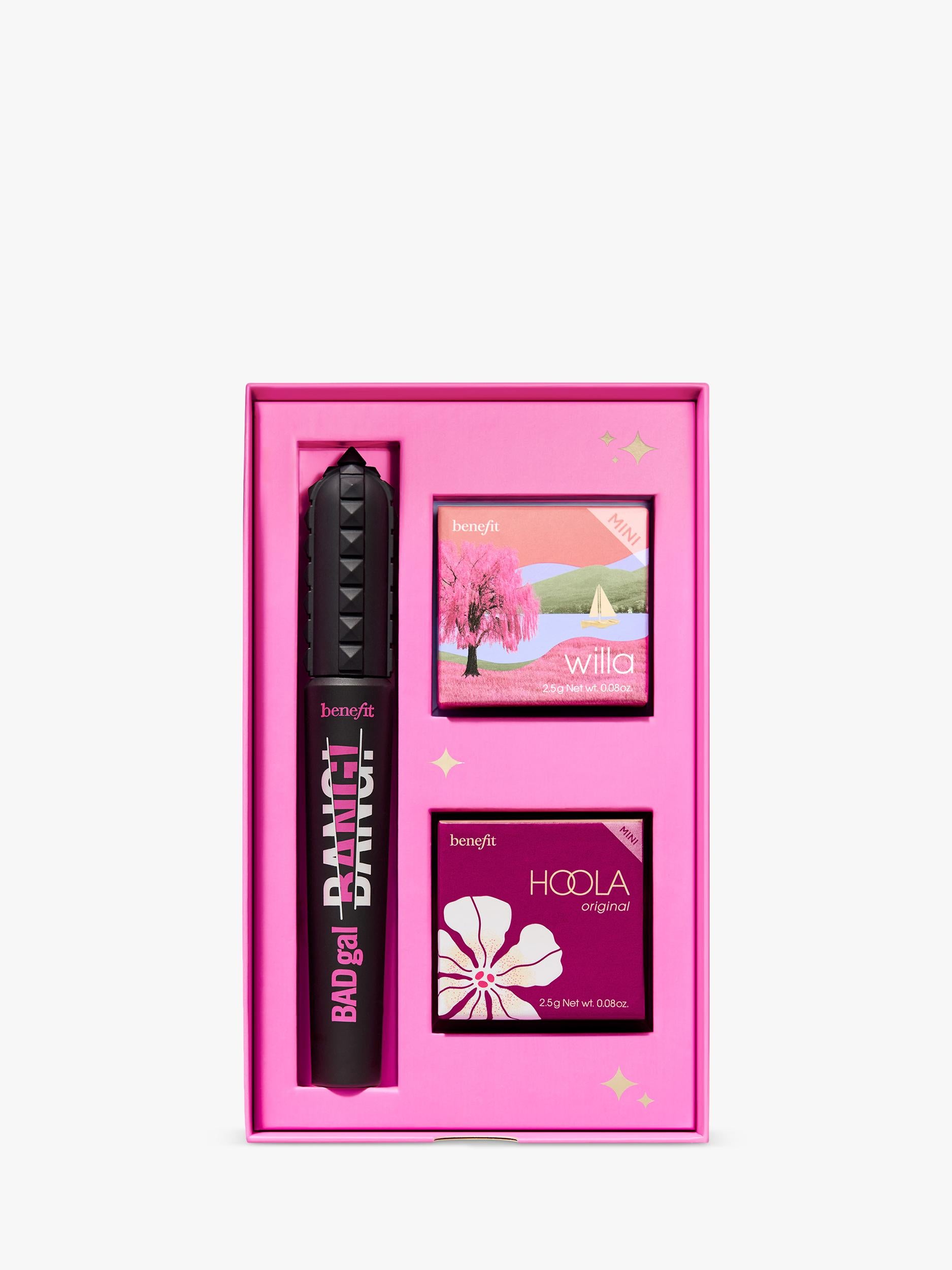 Benefit It's Glam Time makeup gift set with mascara, blush, bronzer - British product