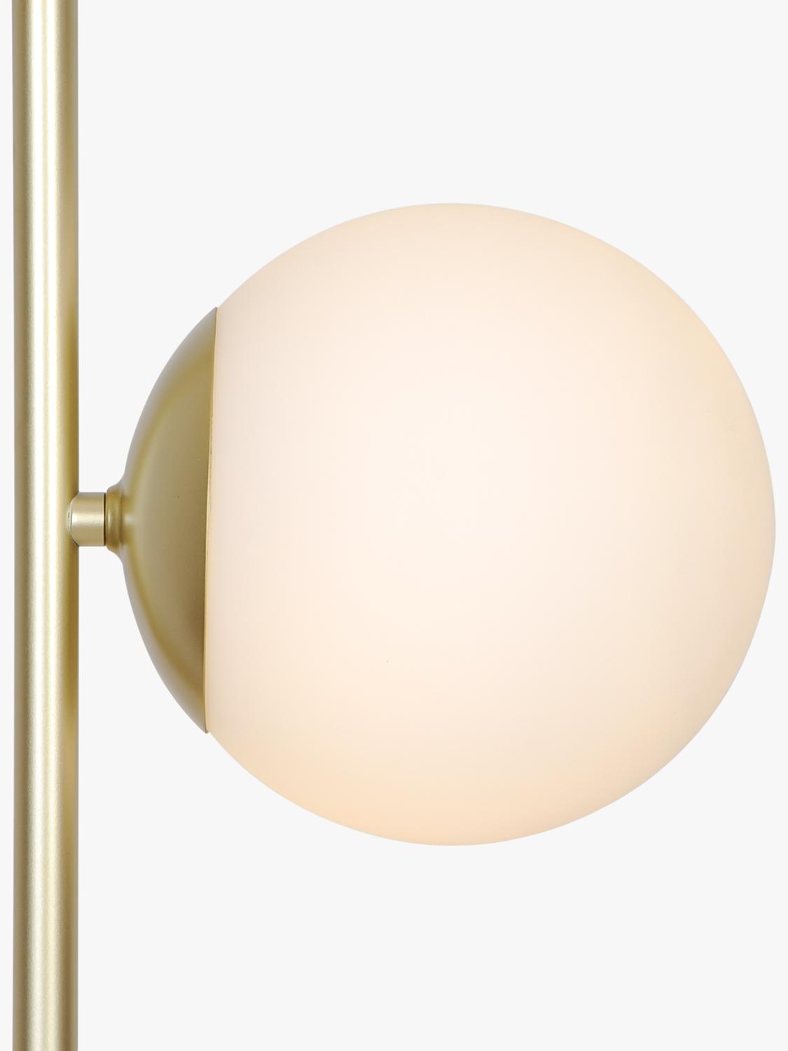 Nordlux Lilly floor lamp brass with opal glass shades (British brand)