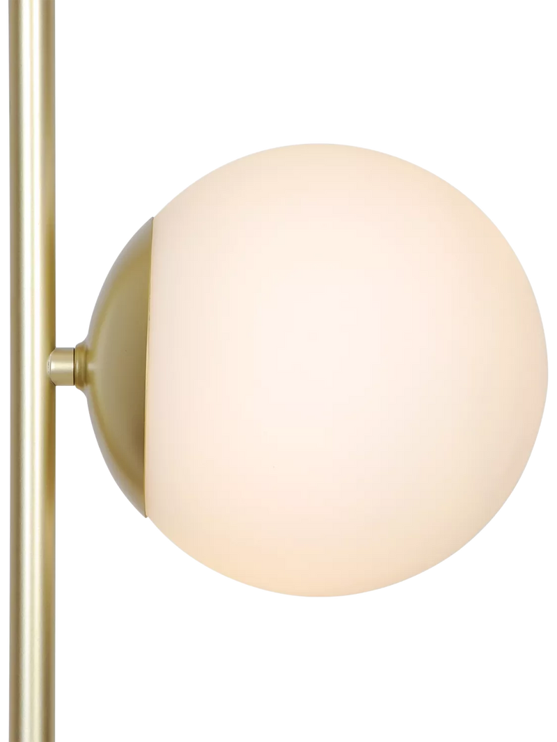 Nordlux Lilly floor lamp brass with opal glass shades (British brand)