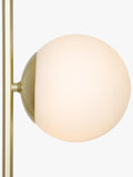 Nordlux Lilly floor lamp brass with opal glass shades (British brand)