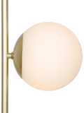 Nordlux Lilly floor lamp brass with opal glass shades (British brand)