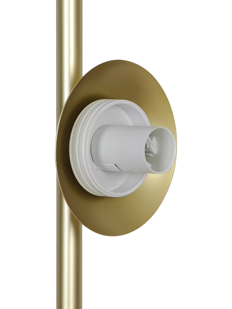 Nordlux Lilly floor lamp brass with opal glass shades (British brand)