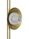 Nordlux Lilly floor lamp brass with opal glass shades (British brand)