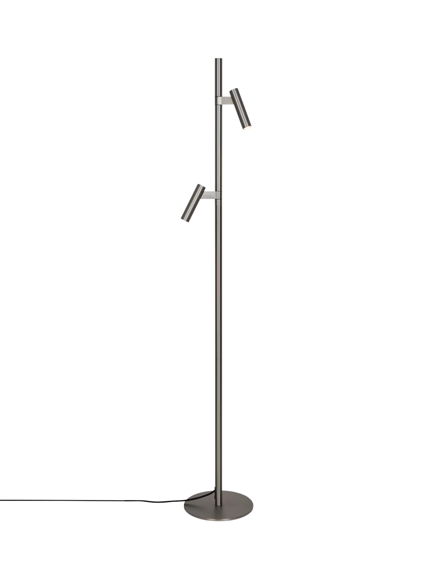 Nordlux Makoto floor lamp satin chrome adjustable heads (British brand)