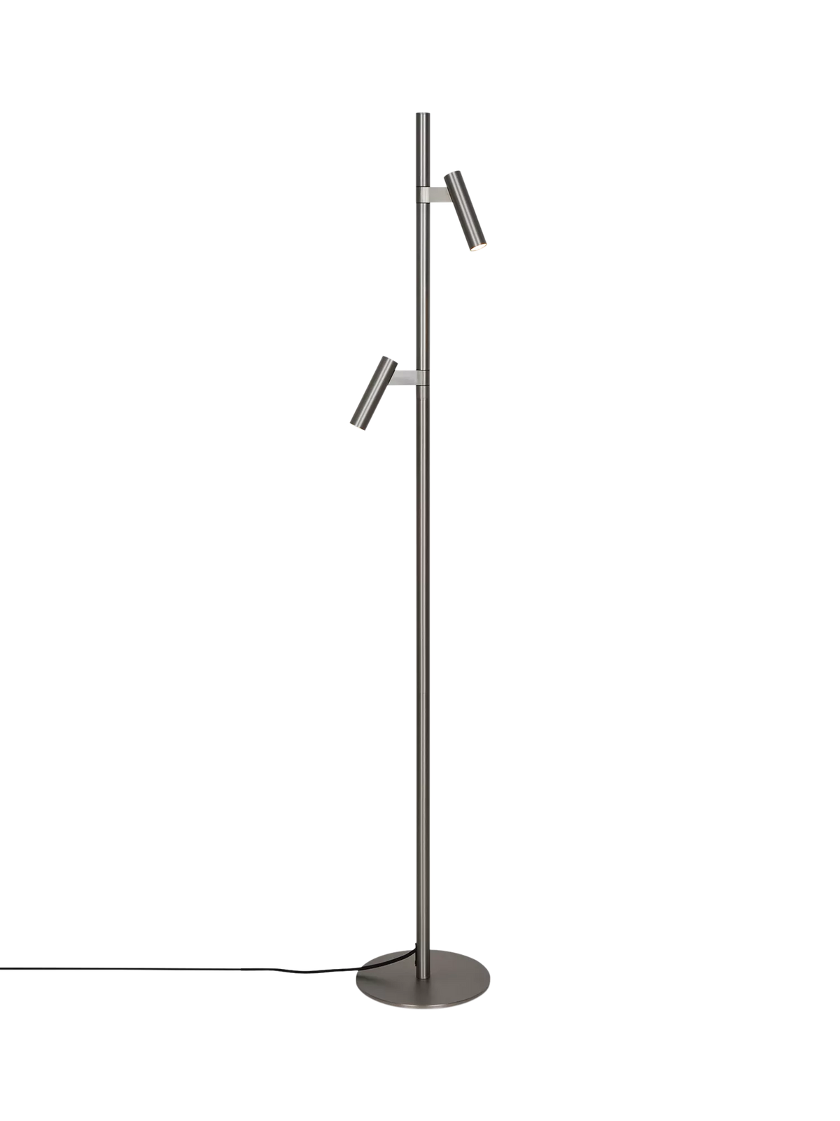 Nordlux Makoto floor lamp satin chrome adjustable heads (British brand)