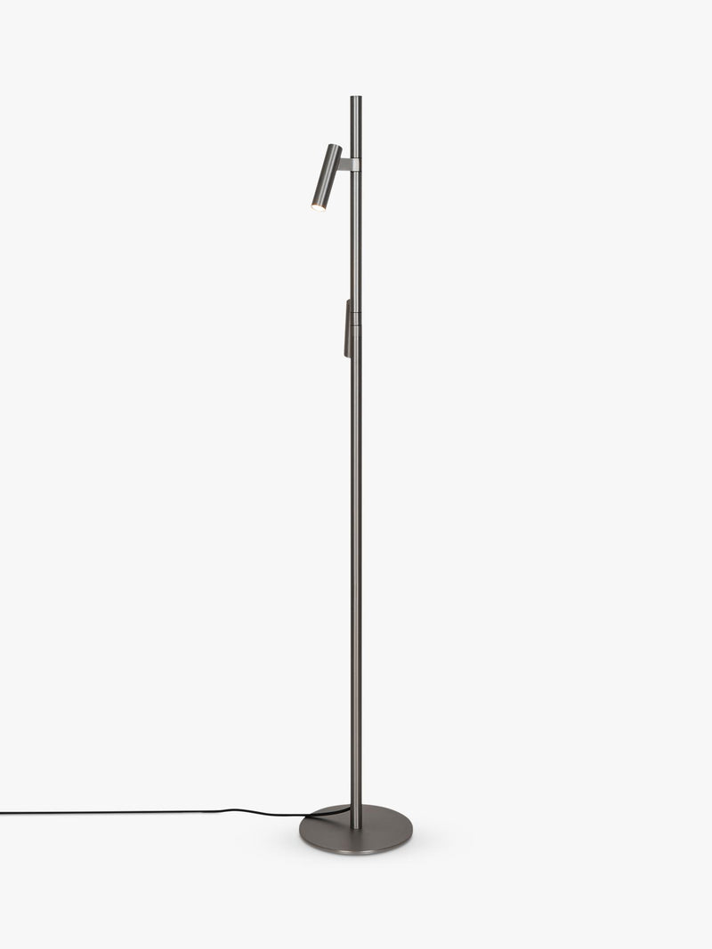 Nordlux Makoto floor lamp satin chrome adjustable heads (British brand)