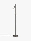 Nordlux Makoto floor lamp satin chrome adjustable heads (British brand)