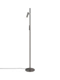 Nordlux Makoto floor lamp satin chrome adjustable heads (British brand)