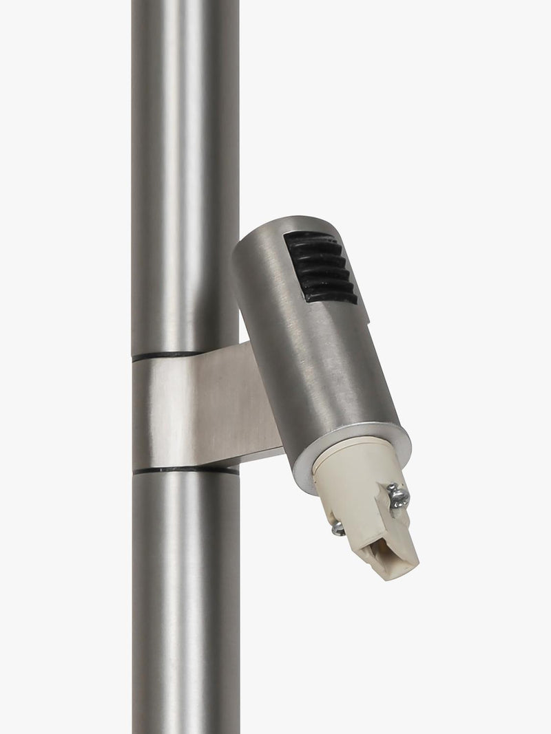 Nordlux Makoto floor lamp satin chrome adjustable heads (British brand)