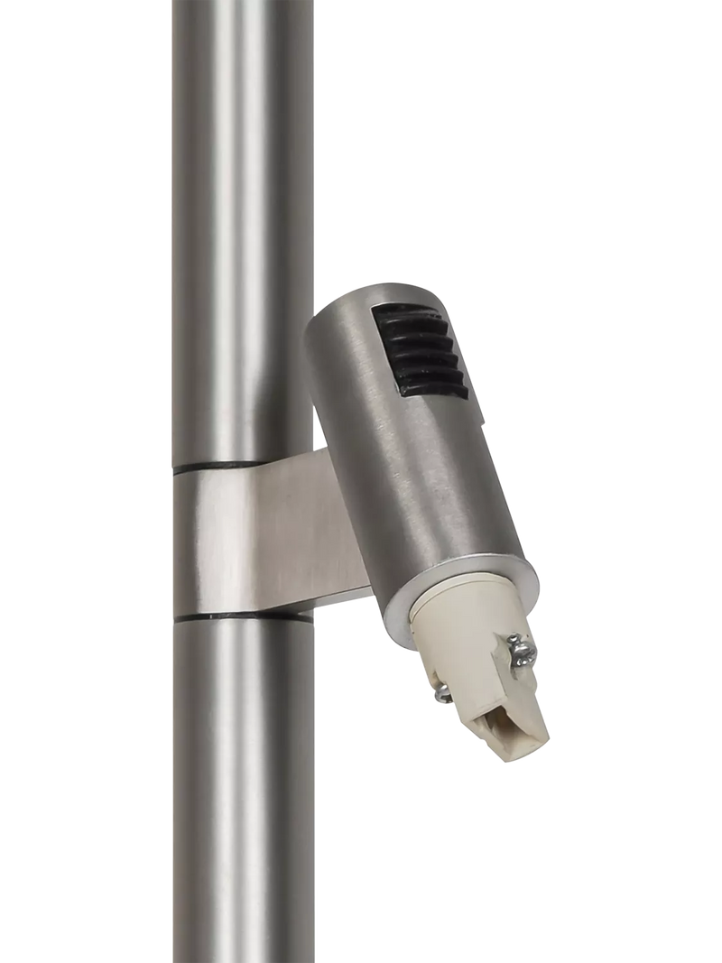 Nordlux Makoto floor lamp satin chrome adjustable heads (British brand)