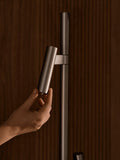 Nordlux Makoto floor lamp satin chrome adjustable heads (British brand)